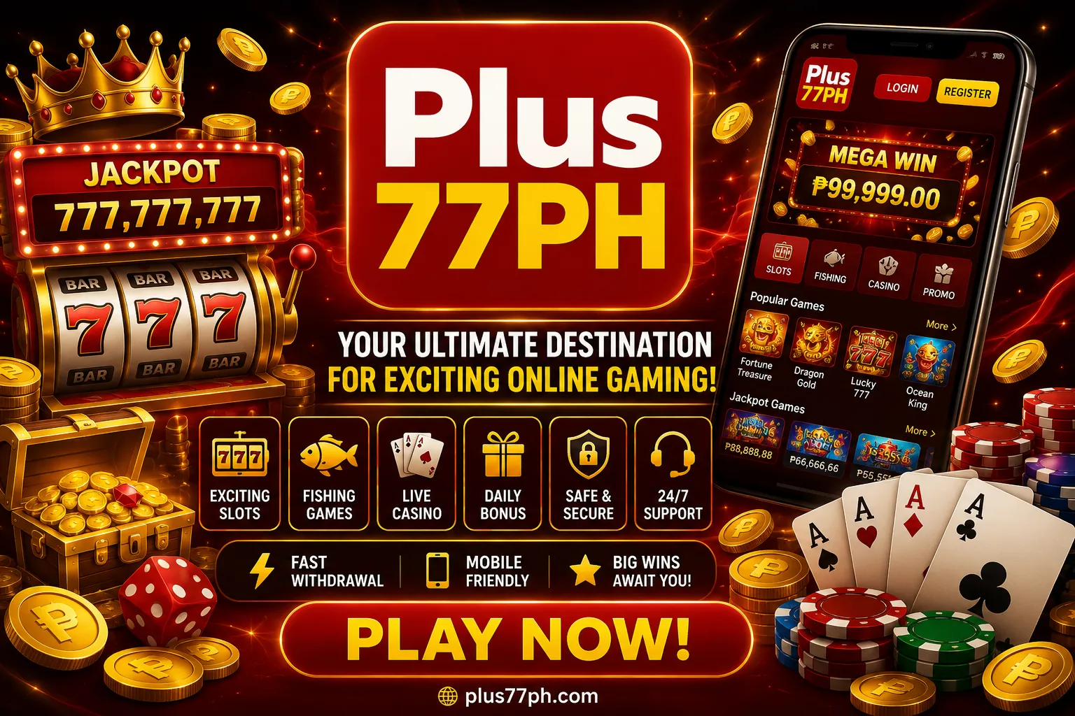 plus77ph Exciting online gaming experience awaits