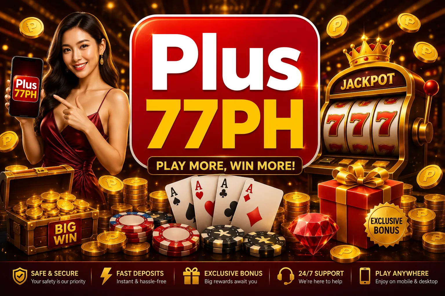 plus77ph Play more, win more promotion